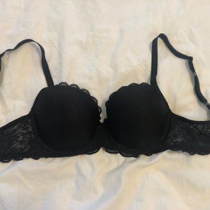 Black Victoria Secret Lined Demi - 34D